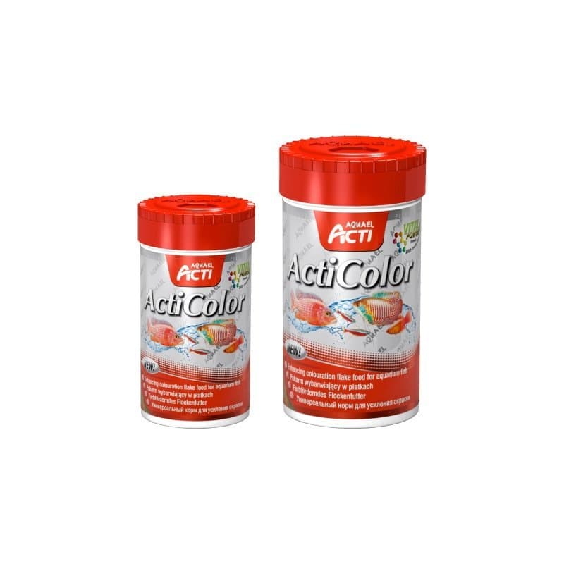 Aquael Acti Color Platki - Wybarwiający 250Ml