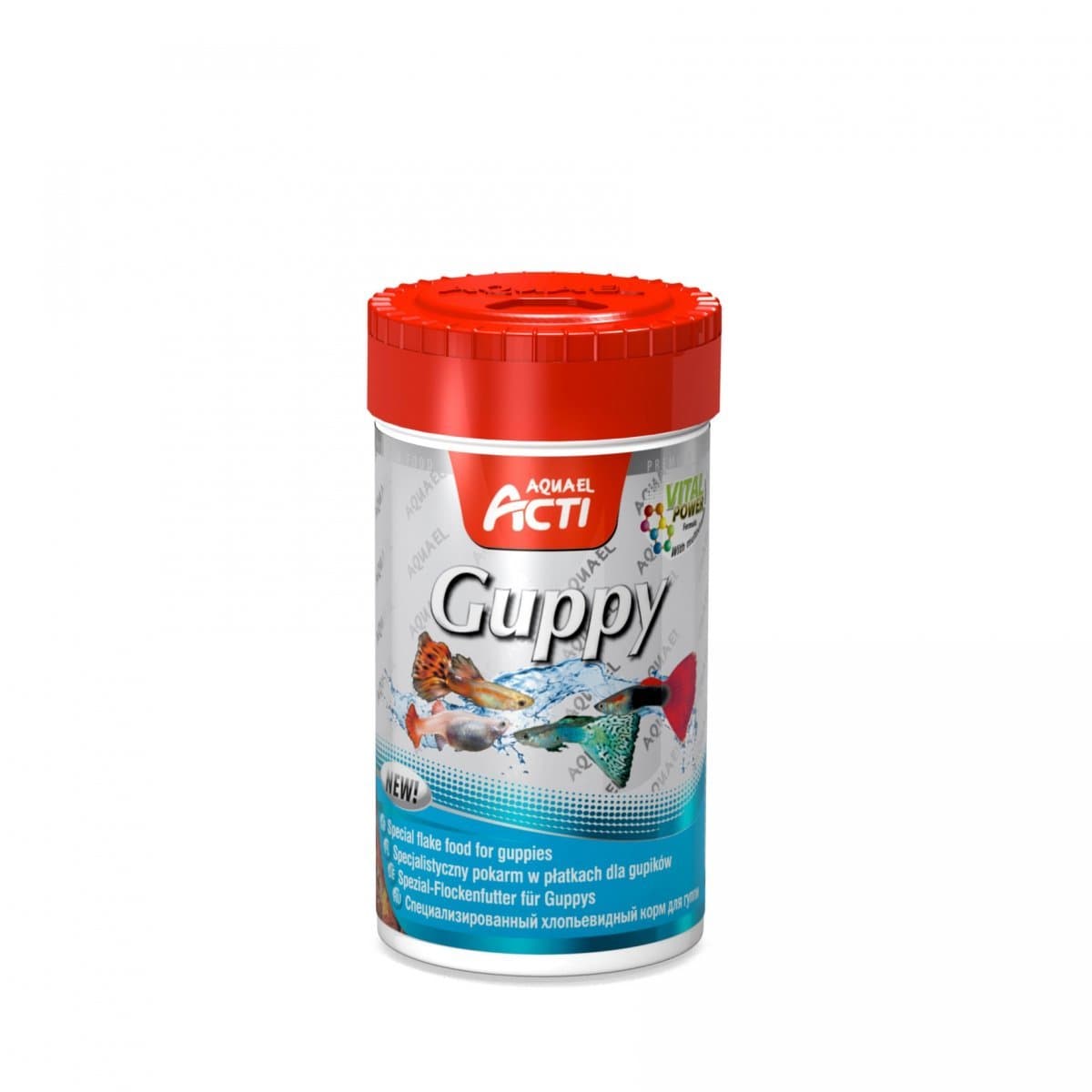 Aquael Acti Guppy Platki - Dla Gupików 100Ml