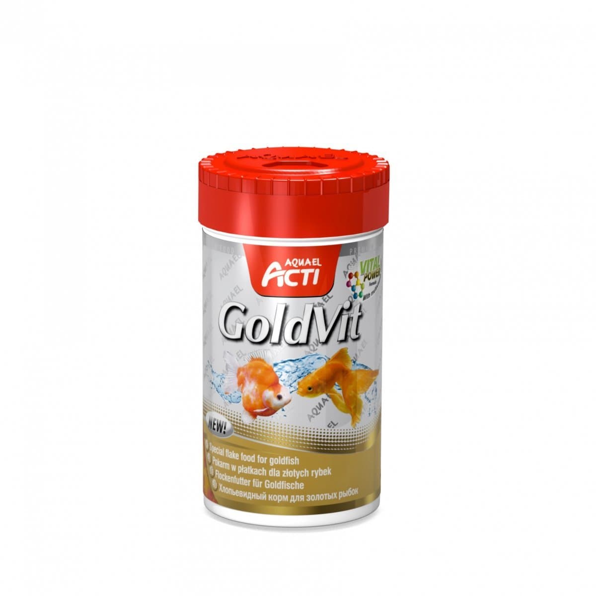 Aquael Acti Goldvit 250Ml Płatki Dla Złoytch Rybek