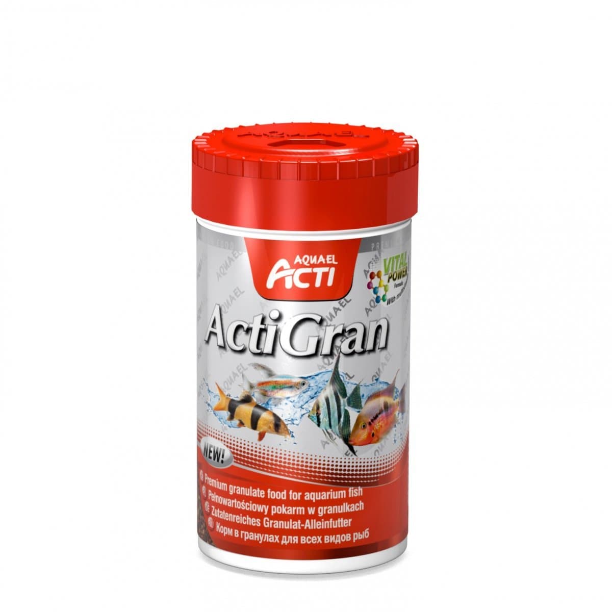 Aquael Acti Actigran 250Ml Granulki Wolno Tonące